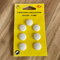 Bouton à recouvrir x7 - 15mm