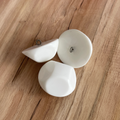 Bouton à tige galet blanc