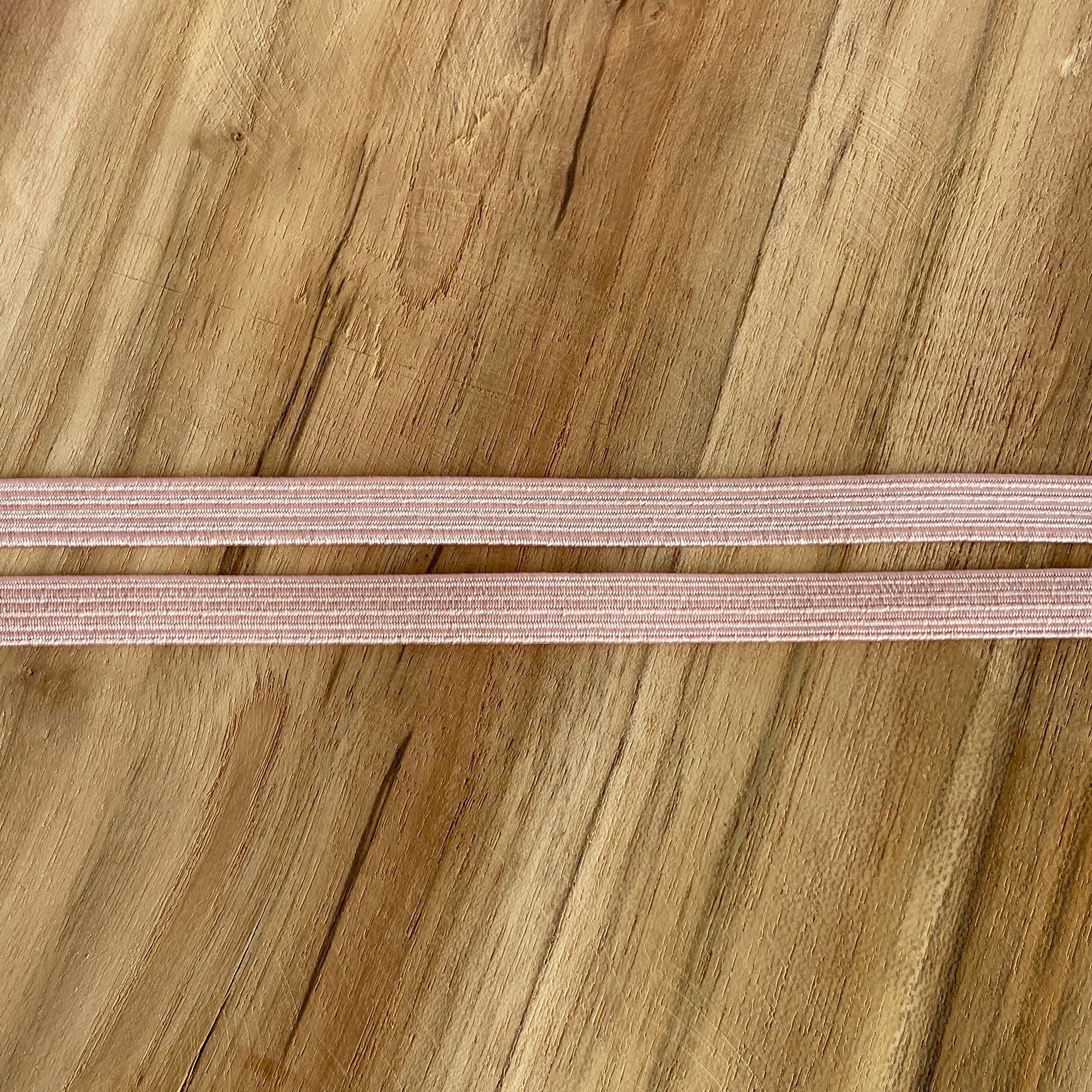 Élastique plat rose 1cm