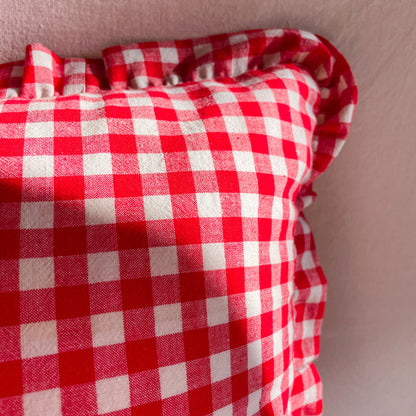 Housse de coussin froufrou - La charmante