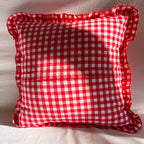 Housse de coussin froufrou - La charmante
