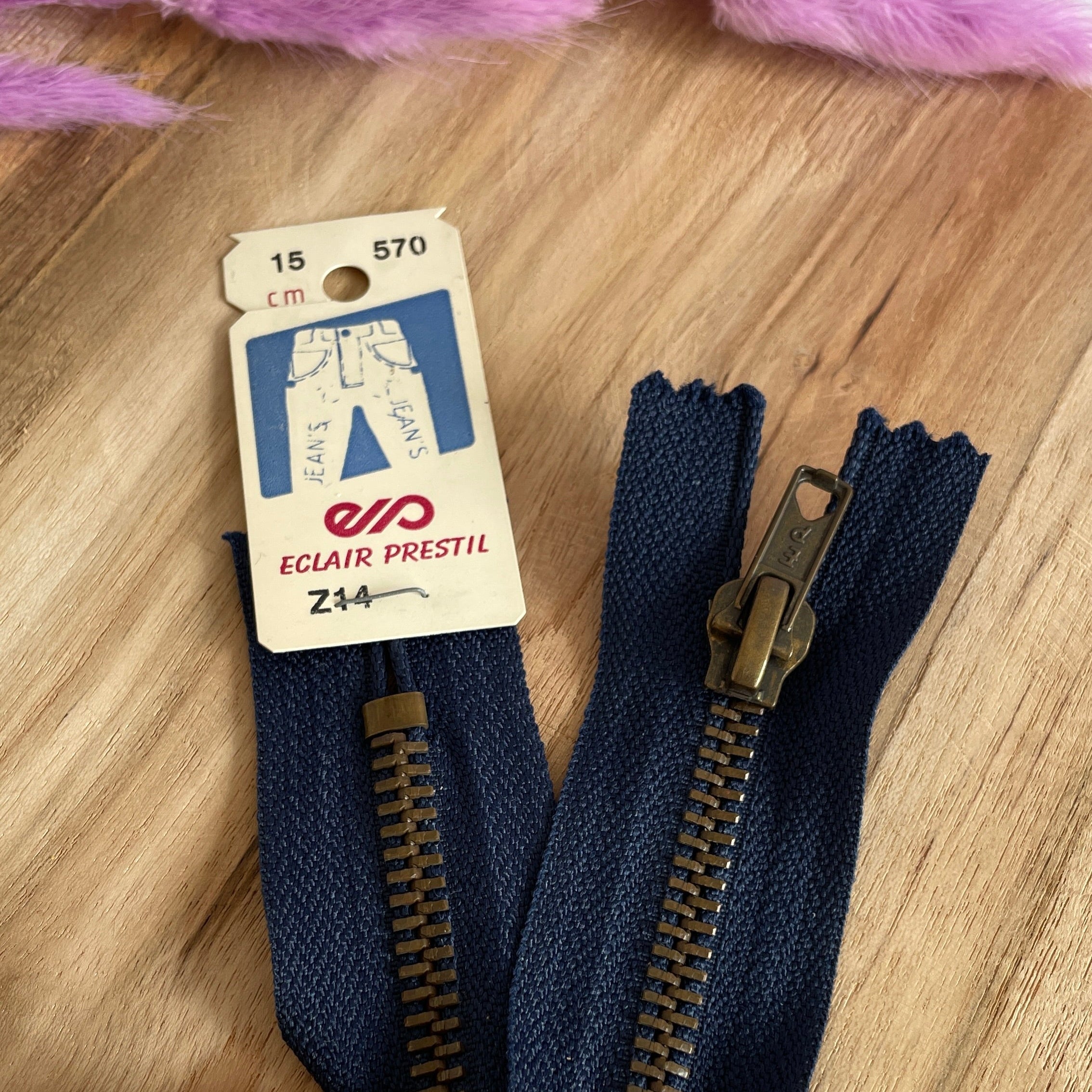 Z14 PRESTIL - Fermeture éclair métal pantalon