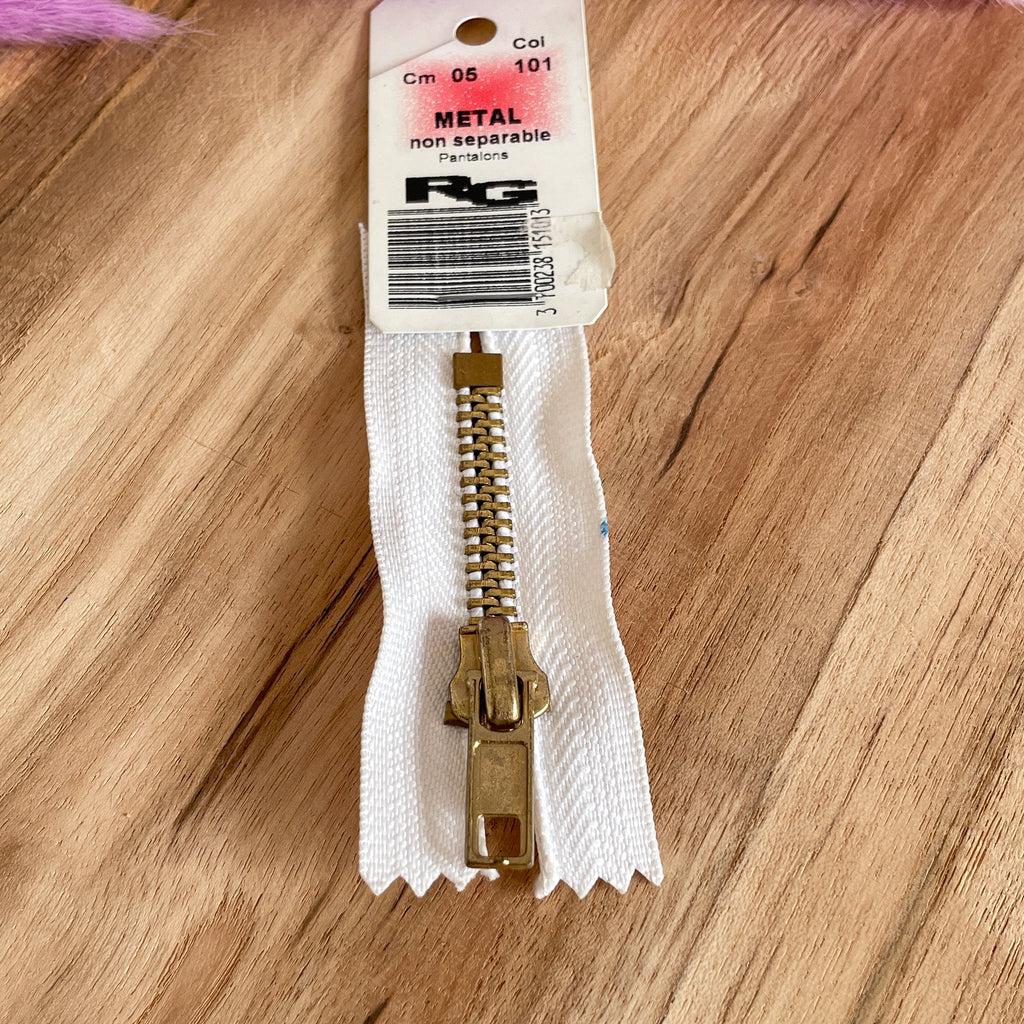Fermeture éclair 5 cm - métal pantalon - RG