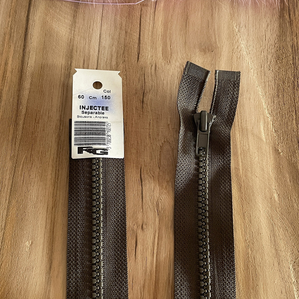 Fermeture éclair 60 cm - manteau - RG