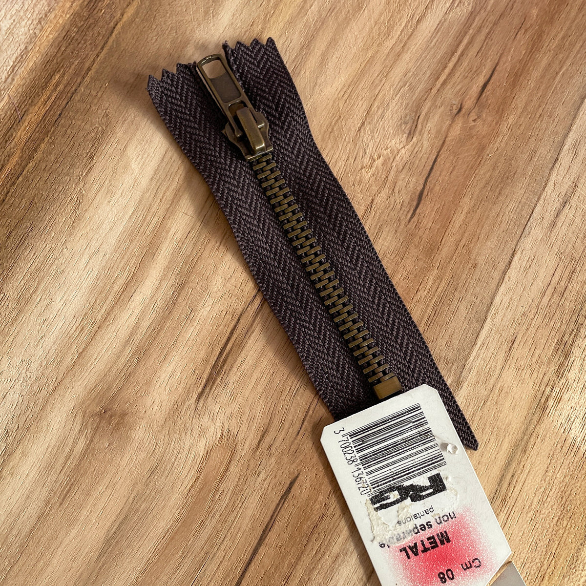 Fermeture éclair 8 cm - métal pantalon - RG
