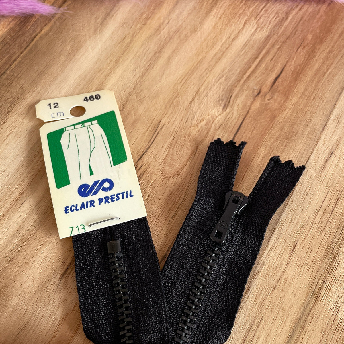 Fermeture éclair 12 cm - métal pantalon plaqué - Z13 PRESTIL