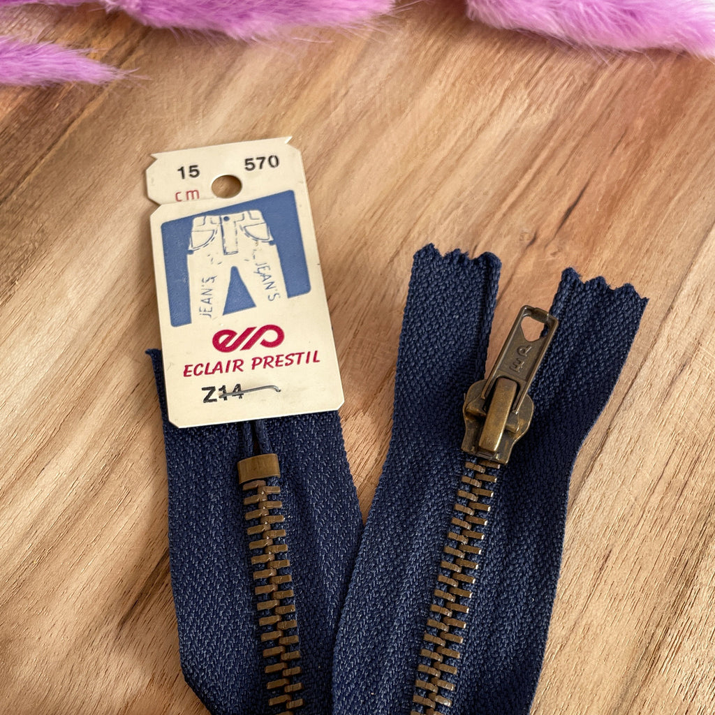 Fermeture éclair 15 cm - métal pantalon - Z14 PRESTIL