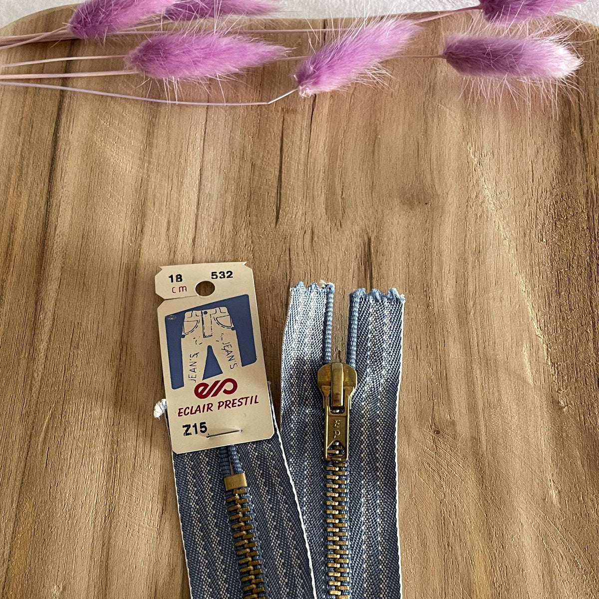 Fermeture éclair 18 cm - métal pantalon - Z15 PRESTIL