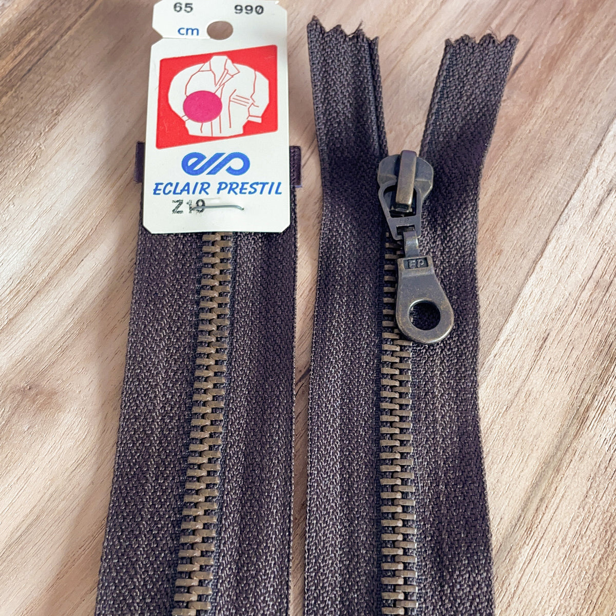 Fermeture éclair 80 cm - métal - Z19 PRESTIL