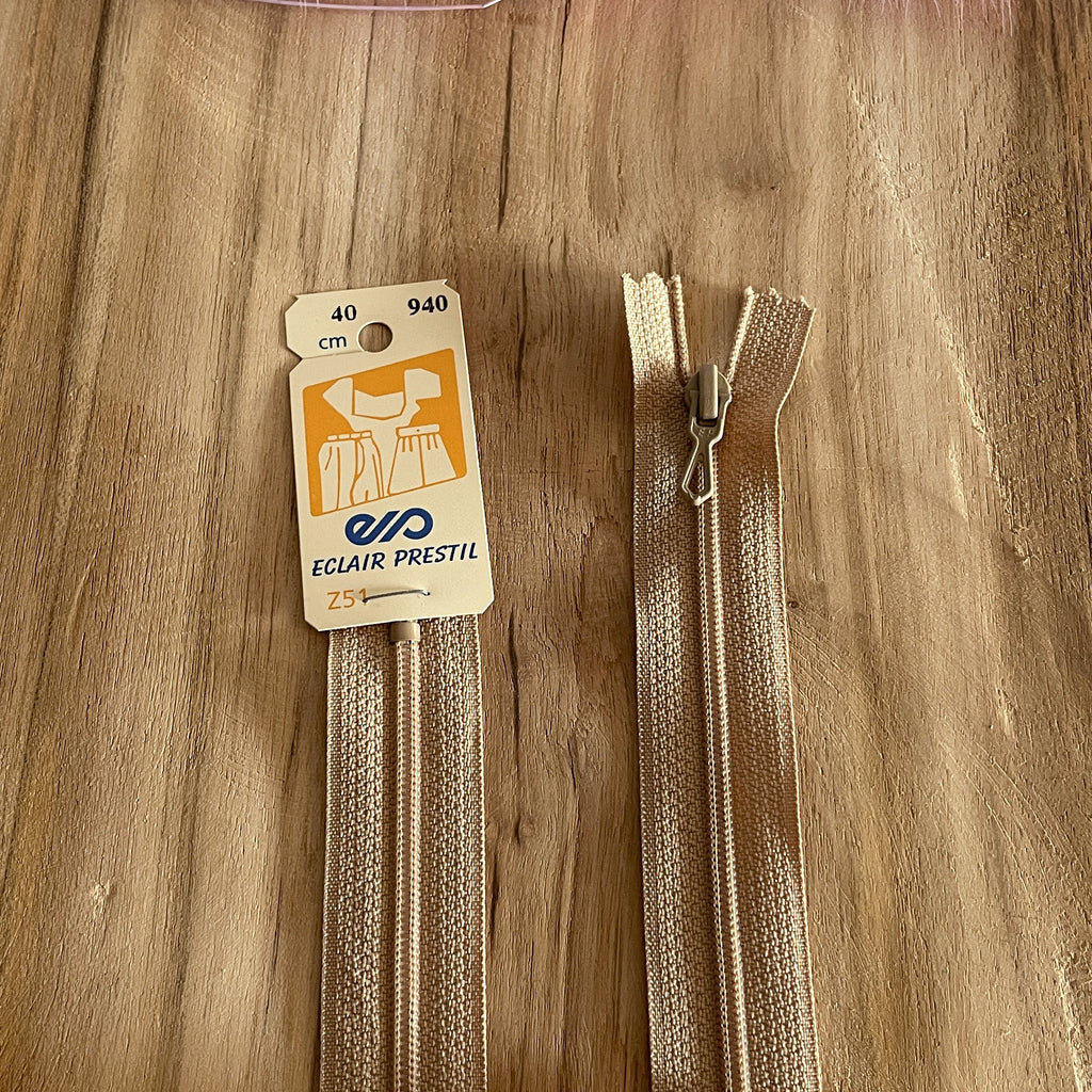 Fermeture éclair 40 cm - pointe pantalon/jupe - Z51 PRESTIL