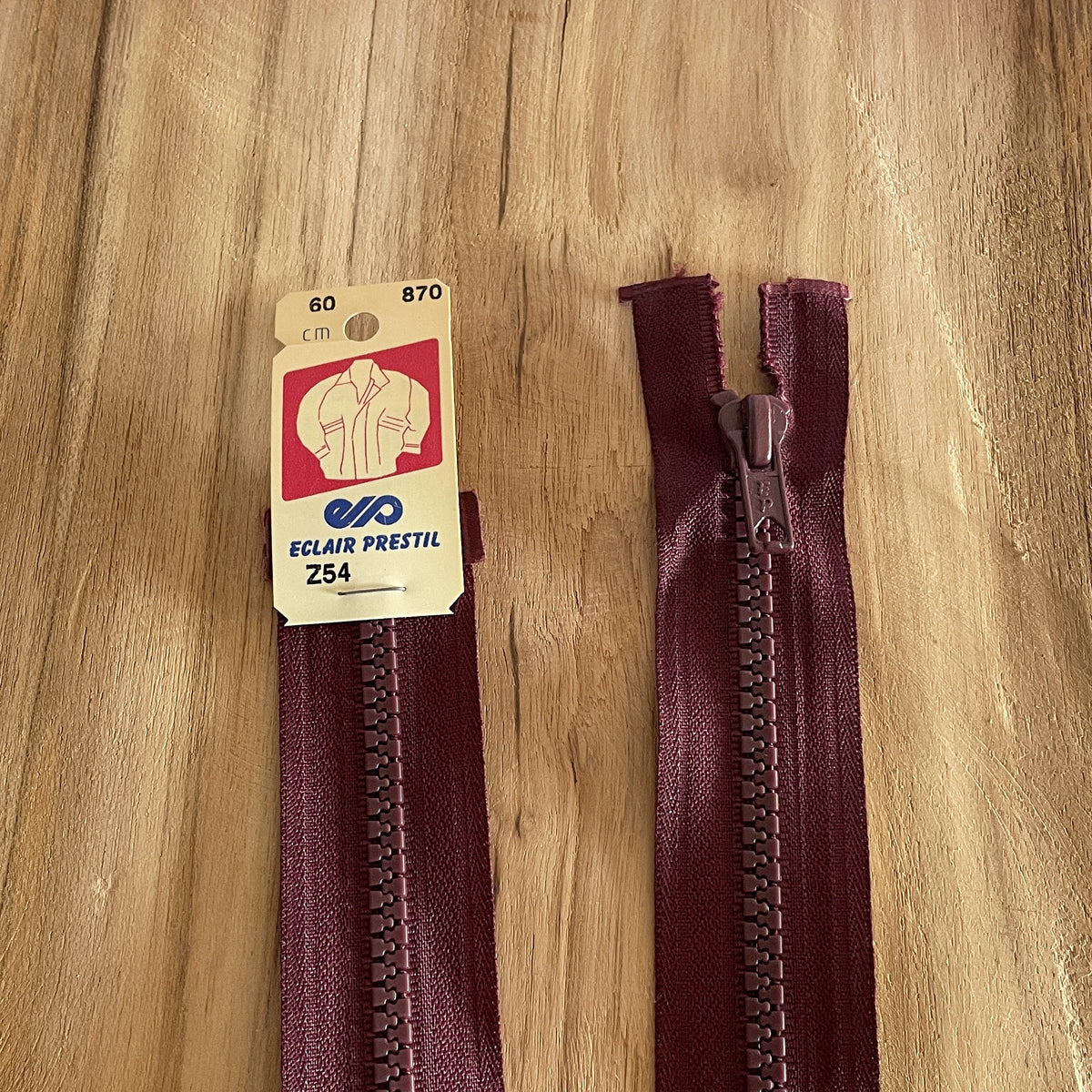 Fermeture éclair 60 cm - ronde manteau - Z54 PRESTIL
