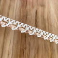 Galon vichy dentelle 15 mm